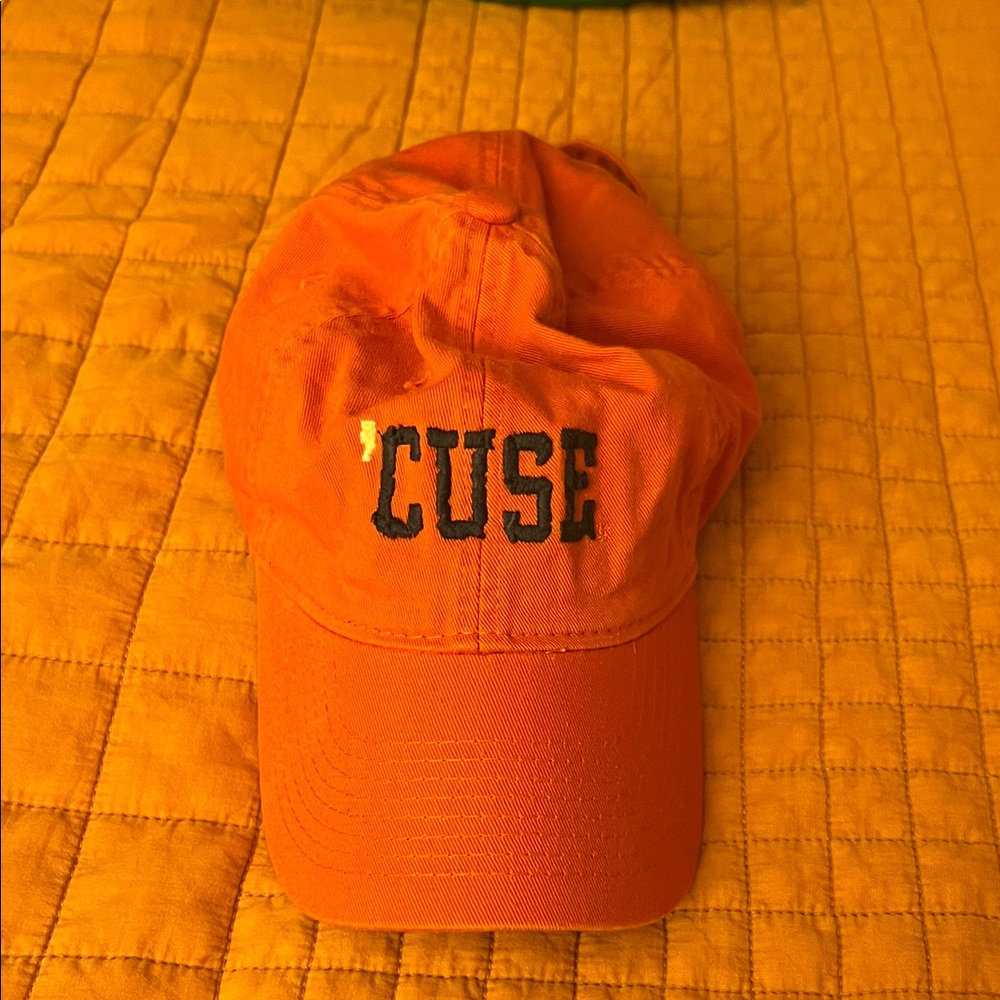 Orange Syracuse ‘CUSE Baseball Cap EUC